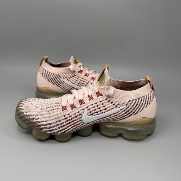 Nike Air VaporMax Flyknit 3 Womens Size 8 Pink Athletic Running Shoes Sneakers - Picture 2 of 9